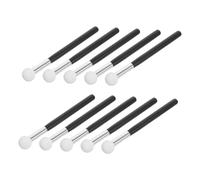 Hemobllo 10 Pièces Set de Éponges Maquillage Forme Champignon avec Manche Bois Pinceau Blender pour Application Précise Du Fond de Teint et Anti- Au Quotidien