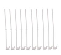 Hemobllo 10 pièces Support de Mât pour Drapeau de Voiture Clips de Fenêtre Légers et Durables pour Voitures et Camions Installation Rapide pour Drapeaux de Sécurité Équipe et Nation