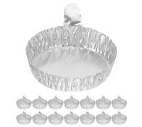 Hemobllo 100 Barquettes Jetables en Aluminium Rondes 60x52x15 Mm pour Pesée Précise en Laboratoire et Balance Cuisine, Plateaux de Pesée Compatibles Échantillons Solides et Liquides,