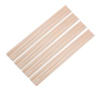 Hemobllo 100 Bâtonnets Ronds en Bois Dur Naturel Diamètre 4 MM X 300 MM Tourillons Lisses et Robustes pour Loisirs Créatifs Modélisme Bricolage et Projets DIY