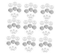 Hemobllo 100 ensembles Lot de Badges Vierges pour Bricolage Kit Accessoires Personnalisables pour Créations DIY Souvenirs et Décorations Textiles