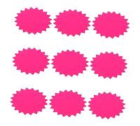 Hemobllo 100 feuilles Étiquettes de Prix Papier Fluo Autocollants Colorés pour Publicité Magasin Rose par Ensemble