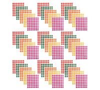 Hemobllo 100 Feuilles Lot de Gommettes Rondes Autocollantes Colorées pour Organisation Bureau et Maison Étiquettes DIY Faciles à Écrire Adhésives et Repositionnables pour et Marquage