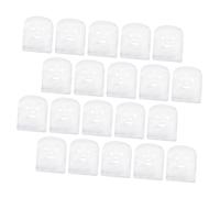 Hemobllo 100 Masques Faciaux en Tissu de Coton Prédécoupés pour Visage Forme Grimace, Augmentation de L'absorption Cutanée, Usage Professionnel en Institut de Beauté