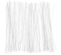 Hemobllo 100 Mèches de Bougies en Coton Naturel, Cirées sans Socle 15cm, Type 3 Faible Fumée pour Fabrication de Bougies DIY, Mèches de Rechange Longues pour Cire de Soja et Paraffine