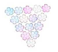 Hemobllo 100 Pièces Acrylic Cherry Blossom Spacer Beads Petal Mini Floral Charms With Gradient Finish For DIY Jewelry Making Bracelets Necklaces Earrings Craft Supplies