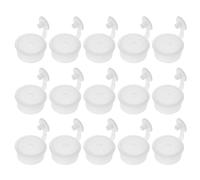 Hemobllo 100 Pièces Bouchon Verseur en Plastique Blanc pour Bouteilles de Sauce 5 et 10 Oz, Réutilisable Design Anti-goutte, Cuisine Repas Quotidien