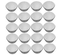 Hemobllo 100 pièces Caissettes à Cupcakes Aluminium Noir Moules à Muffins Antiadhésifs Résistants Haute Température Caissettes Pâtisserie Polyvalentes pour Aux Œufs Puddings et Petits