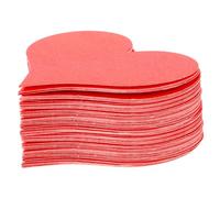 Hemobllo 100 pièces Cartes Papier Forme Cœur pour Saint Valentin Papier Épais Résistant Cartes de Vœux DIY Créatives pour Messages Personnalisés et Décorations Festives