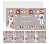Hemobllo 100 Pièces Cartes Perforées Encourageantes Cartes Perforées 5x9cm en Papier Couché, Suivi des Progrès, pour Écoles Élémentaires, Élèves et Enseignants