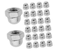 Hemobllo 100 Pièces Couvercles de Boulons Hexagonaux Acier de Capuchons Décoratifs pour Écrous Borgnes pour de Meubles et Installation Équipements Mécaniques