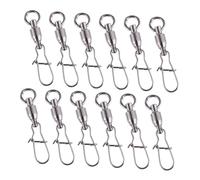 Hemobllo 100 pièces Émerillon de Acier Inoxydable Connecteurs à Rotation Souple pour Équipement de Eau Douce et Accessoire Pratique et Durable pour Anglers