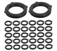 Hemobllo 100 Pièces Joints Étanchéité Caoutchouc Noir pour Tuyau de Jardin Rondelles Étanchéité Résistantes pour Raccords de Robinet Joints O-Ring Polyvalents pour Systèmes de Plomberie et