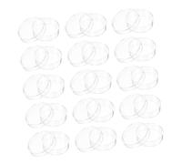 Hemobllo 100 Pièces Lot de Plaques Culture Transparentes avec Couvercles Assiettes Plastiques Résistantes pour Observation Cellulaire Laboratoire Compatible Microbiologie et Projets