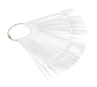 Hemobllo 100 pièces Nuancier Ongles Transparentes Présentoir Vernis à Ongles Bâtons Pratique Pour Salon Manucure Affichage Vernis Nail Art