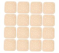 Hemobllo 100 pièces Papier Cuisson Air Fryer Perforé Tapis Grill Antiadhésif Résistant Chaleur Feuille Cuisson Haute Température Carrée pour Friteuse sans Huile