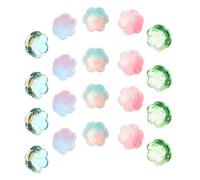 Hemobllo 100 Pièces Perles Artisanales Verre Forme Fleur Clochette Résistantes pour Création Bijoux DIY Bracelets Colliers Couleurs Dégradées Variées