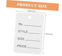 Hemobllo 1000 pièces Étiquettes Prix Blanches Papier Petites Étiquettes Vierges pour Bijoux Vêtements et Accessoires Durables et Faciles à Utiliser