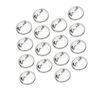 Hemobllo 100pièces Broche Épingles Fermoirs Accessoires pour Bijoux DIY Plaque Ronde Badge Boucle Base pour Épingles de Poitrine