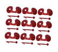 Hemobllo 100pièces Lunettes Poule Plastique Anti-picage Protection Combats Poulets Rouge Facile à Installer