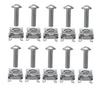 Hemobllo 100pièces Vis Et Écrous De Montage pour Armoire De Fixations pour Réseaux Et Équipements Installation Facile avec Écrous Clips Compatible Majorité des Châssis De Serveurs