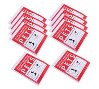 Hemobllo 10Feuilles Autocollants Alerte de Incendie pour Étiquettes pour Porte Instructions Claires pour Personnel de Secours
