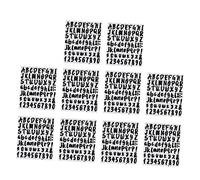 Hemobllo 10feuilles Lettres Autocollantes Chiffres et Lettres de Alphabet Autocollants Stickers Alphabet Numéro