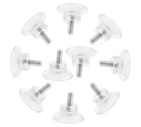 Hemobllo 10Pcs Ventouses pour Table en Verre Surface Antidérapante en PVC et Métal, Protège Les Surfaces, pour Tables Basses et Extérieures