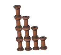 Hemobllo 10pièces Bobines de Fil Vides Bois Naturel Lot de Style Vintage pour Couture Loisirs Créatifs et Décoration Atelier