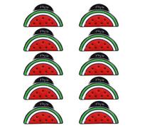 Hemobllo 10pièces Broche Pastèque Fruit Dessin Animé Broche Épingle De Revers Alliage Pour Vêtements Femme Homme Robe Chapeau