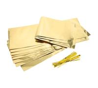 Hemobllo 10pièces De Métalliques Dorés pour Sachets De Élégants pour Bouteilles pour Et De Fin