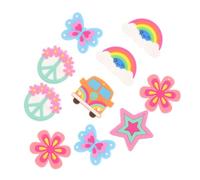 Hemobllo 10pièces Lot de Broches à Revers pour Vêtements Thème Hippie Broche Délicate et Décorative Broche Colorée Artisanat Style Aléatoire