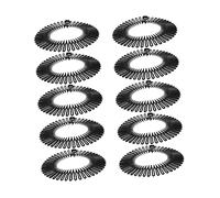 Hemobllo 10pièces Peigne Circulaire Extensible Plastique Avec Bandeau Peigne Pour Cheveux Antidérapant Et Confortable