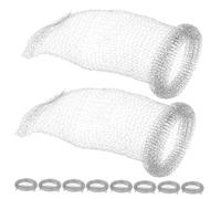 Hemobllo 10pièces Piège à Peluches pour Tuyau Évacuation de Machine à Laver Réutilisable Facile à Installer pour Collecter Cheveux et Fibres