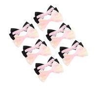 Hemobllo 10pièces Pinces Crocodiles pour Cheveux avec Nœud Petites Barrettes Ruban pour Filles Accessoires de Cheveux pour Bébés et Écolières Usage Quotidien et Fêtes
