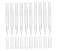 Hemobllo 10pièces Stylos à Huile Vides Pour Ongles Tubes De Transparents à Spirale Avec Embout Pinceau Pour Cuticules Et Voyages