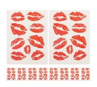 Hemobllo 10pièces Tatouages Éphémères Forme pour Saint-valentin Autocollants pour Visage Corps Cadeaux pour Femmes et Hommes