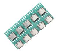 Hemobllo 10pièces USB C Connector Board DIY Femelle PCB Converter Board pour Câble Données Connectique USB C à Souder Raccord Prise pour Transfert Rapide