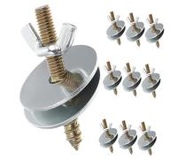 Hemobllo 10pièces Visserie Métallique pour Cage à Oiseaux Kit De Vis De Fixation avec Écrous Et Rondelles Accessoires Universels pour Perchoirs Et Cages à Oiseaux