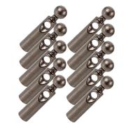 Hemobllo 11 pièces Perles Métalliques de Queue pour Parapluie Pliant Embouts Durables Métal pour Réparation de Baleines Accessoires pour Parasol et Parapluie Pliant Couleur Gris Foncé