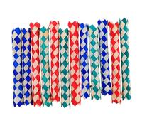 Hemobllo 12 pièces Attrape-Doigts Bambou Chinois Multicolores pour Garçon Fille Jouets à Mâcher pour Oiseaux et Perroquets Accessoires Ludiques pour Fêtes et Développement Moteur