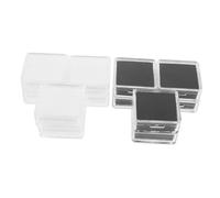 Hemobllo 12 pièces Boîte Bijoux Présentoirs Transparente Coffret Rangement Pierres Précieuses et Diamants Boîte Acrylique Minimaliste pour Collection de Gemmes et Accessoires Protection et