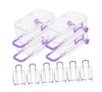 Hemobllo 12 pièces Boîtes à Bonbons Mini Valises Transparentes Boîte à Friandises Réutilisable pour Fêtes Design Élégant Trolley Robustes et Faciles à