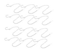 Hemobllo 12 Pièces Chaînes de Suspension pour Plantes Lot de Petites Chaînes Décoratives Antirouille avec Crochets Supports Robustes pour Jardinières Pots Suspendus Intérieur et Extérieur