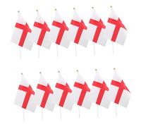 Hemobllo 12 Pièces Drapeau Agitant La Main Décorations D'angleterre Mini-drapeaux De Pays Main Agitant Des Drapeaux Petit Drapeau Angleterre Petits Drapeaux Sur Des Bâtons Plastique