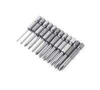 Hemobllo 12 pièces Embouts Tournevis Magnétiques Acier Embouts Vissage Croisés pour Perceuse Électrique Outils de Mécanicien et Électricien