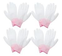 Hemobllo 12 pièces Gants de Travail Nylon PU Antistatiques avec Doigts Enduits Gants Mécanique pour Électriciens Protection Débris pour Montage et Réparation Dordinateurs Adaptés