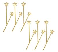 Hemobllo 12 pièces Lot de Baguettes Magiques Étoile Dorées pour Filles Baguettes de Fée Scintillantes pour Jeux de Rôle Fête Anniversaire Mariage et Cosplay
