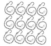 Hemobllo 12 Pièces Lot de Chaînes de Suspension Antirouille avec Crochets pour Jardinières et Pots de Fleurs Chaînes Résistantes et Durables pour Plantes Suspendues Usage Extérieur et
