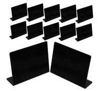 Hemobllo 12 pièces Lot de Mini Ardoises Effaçables pour Marquage Alimentaire Tableaux Noirs Réutilisables pour Menu Décoration de Table et Signalisation Food